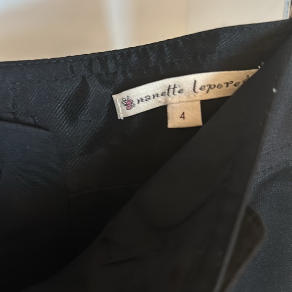 Nanette Leopore, high wasted, black, linen skirt. - Picture 3 of 3